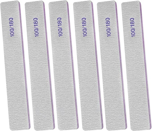 100/180 Grit Nail File (6