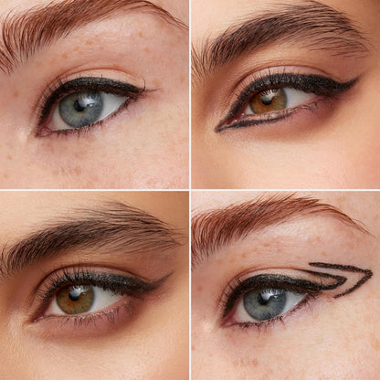 Wonderskin Eyeliner Pencil, 1440 Longwear Black Glitter Eyeliner Pencil - Waterproof, Sharpenable & Smudge Proof