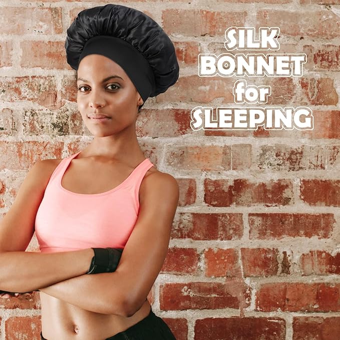 4pcs silk bonnet for sleeping,