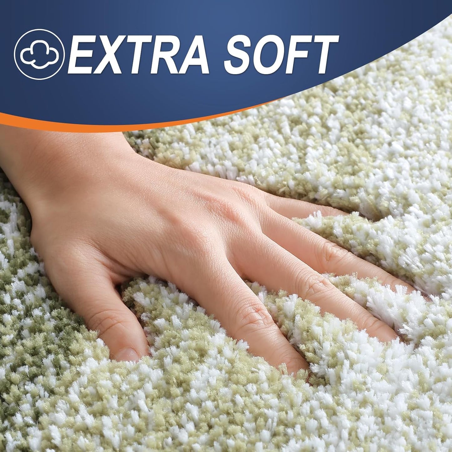 OLANLY Bathroom Rugs Mat 30x20, Extra Soft Absorbent Microfiber Bath Rugs, Rubber Backing, Quick Dry, Machine Washable Bath Mats for Bathroom Floor, Tub and Shower, Home Decor Accessories, Dark Green