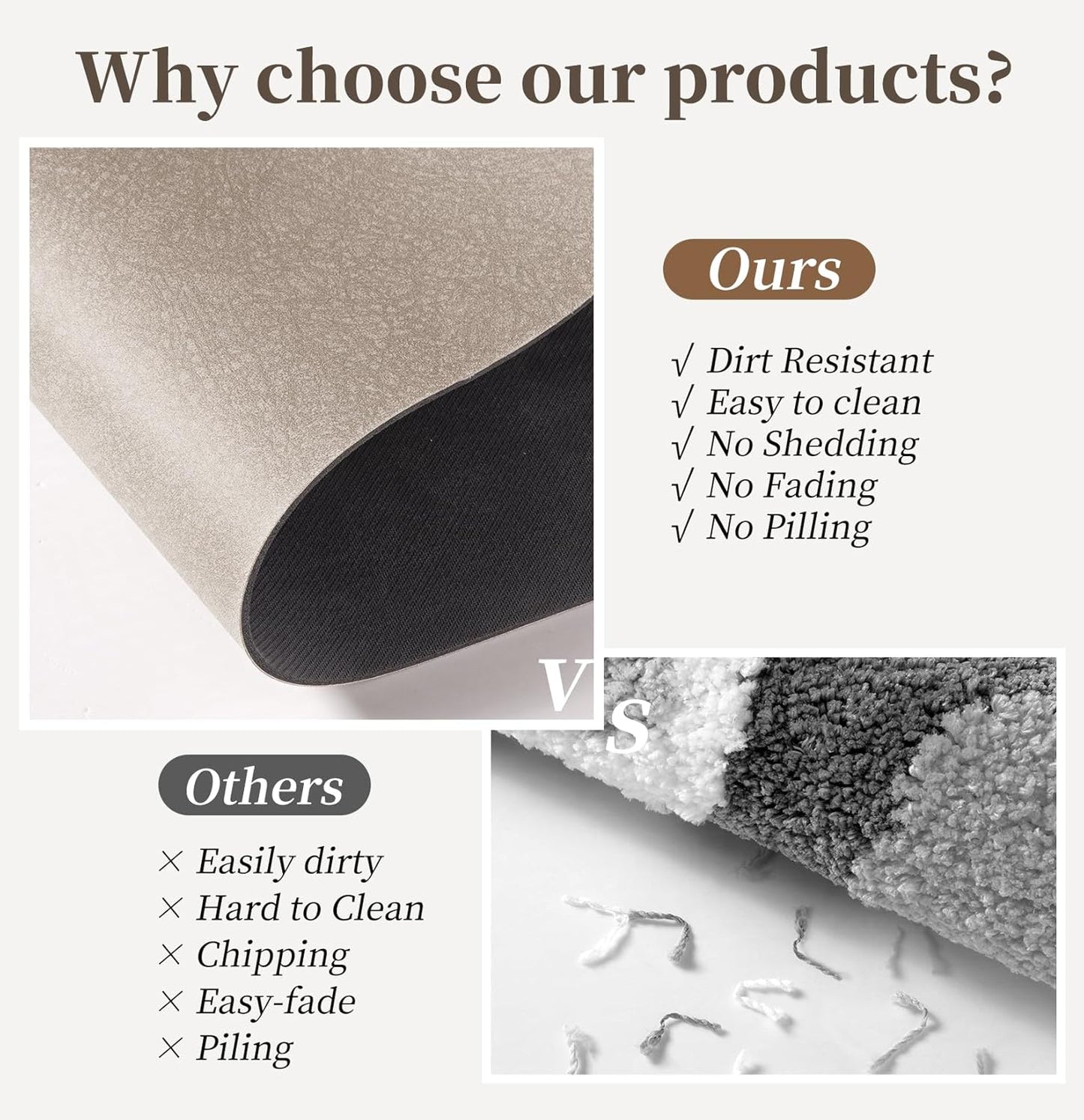 Bath Mat Rugs 24x17 - Diatomaceous Earth Bath Mat Quick Dry Absorbing Bathroom Rugs Rubber Non Slip Thin Bathroom Mat Fit Under Door, Bath Mats for Bathroom Floor, Tub and Shower, Sink, Taupe