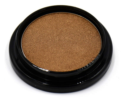 Antique Gold Carmel Bronze Shimmer Pressed Powder Single Vegan Eyeshadow; Talc, Paraben & Cruelty Free