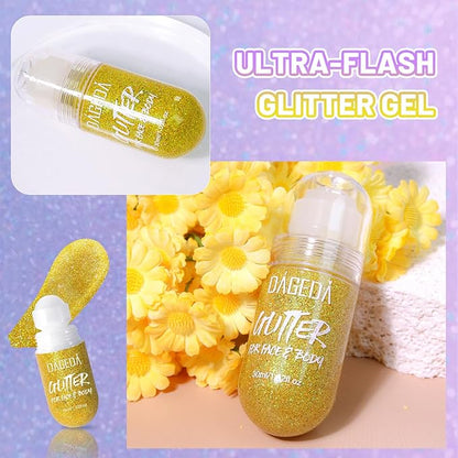 Dageda body glitter gel, roll-on