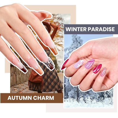 Beetles Gel Nail Polish Kit with U V Light, 100 Colors Gel Polish 133 Pcs Nail Stuff Kit for All Seasons with Base and Matte&Glossy Top Coat Infinite Inspirations Soak Off Gifts for Women Girls Teen