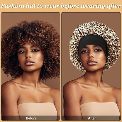 4pcs silk hair bonnet for