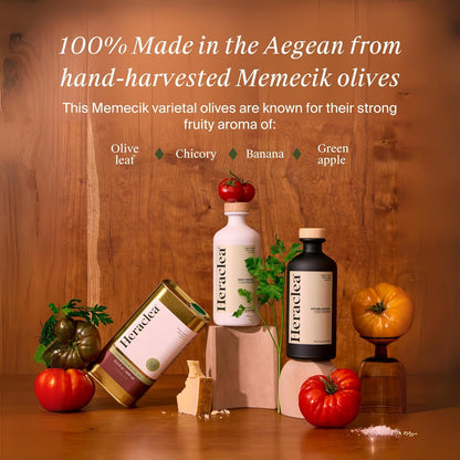 Heraclea - Early Harvest - Extra Virgin Olive Oil - Organic Olive Oil - Extra Virgin - Cold Pressed - Polyphenol Rich EVOO - 16.9oz Bottle