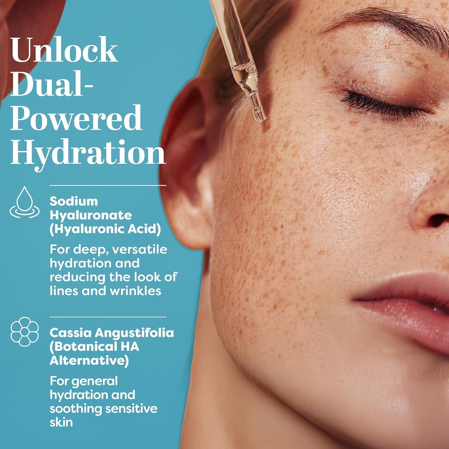 TruSkin Hyaluronic Acid Serum for Face + 7 Ultra Hydrating Ingredients – Best Face Serum for Moisturizing, Visibly Plumping Skin & Smoothing the Look of Fine Lines, 2 fl oz