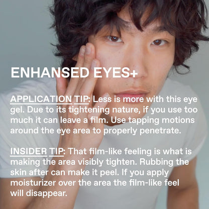 Under Eye Gel for Men, Brightening Caffeine Eye Cream with Peptides, RejuveNAD, Helps with Tightening, Depuffing, Fine Lines & Wrinkles, Puffy Under Eye Bags or Tired Eyes, 0.5 Fl Oz