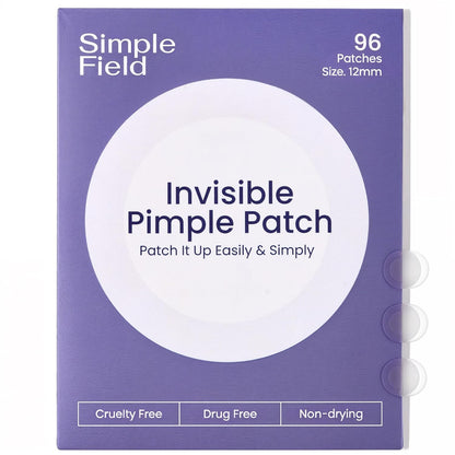Pimple Patches for Face (96 Count). Invisible Hydrocolloid Acne Patch for Blemishes, Zits, and Breakouts. Easy-to-Use Spot Cover for Day & Night, One Size - Medium (12mm)