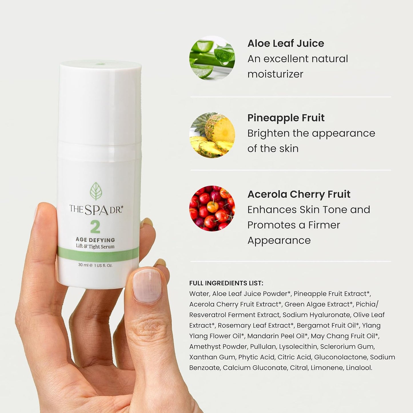 The Spa Dr. Skin Care - Antioxidant Serum - Anti Aging Skin Care - 30 Day Supply - Safe For All Skin Types - Perfectly pH Balanced - Organic Skin Care - Step 2 Nourish - 30 ML / 1 Fl. Oz.