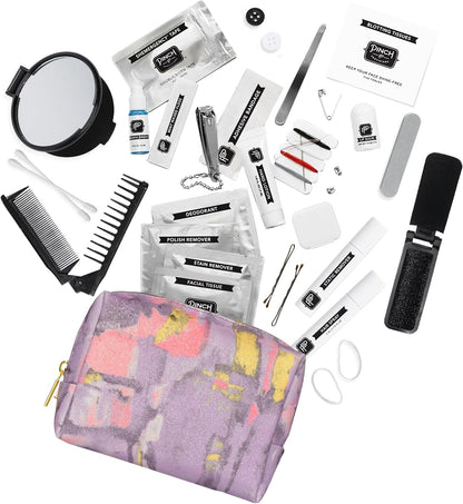 Pinch Provisions Shemergency Kit for Her, 40 Emergency Essential Items, Compact, Multi-Functional Pouch, Gift for Women, Birthday, Bachelorette Parties, and More!