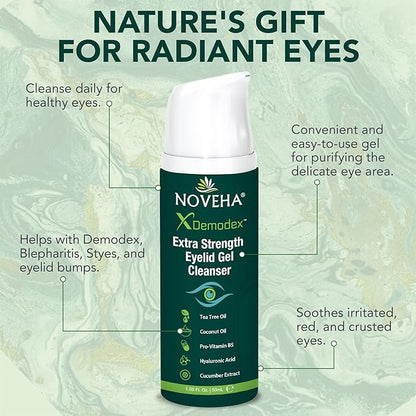 Noveha demodex extra strength eyelid
