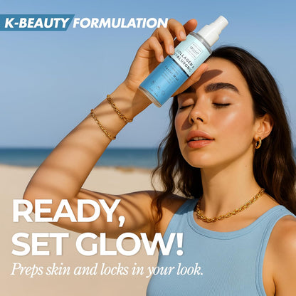 Hyaluronic Acid & Collagen Face Mist - Dermatologist Tested, Moisturizes & Tones Skin, Anti-Aging, Natural Ingredients, Cruelty-Free, 95% Natural - All Skin Types - 4 OZ