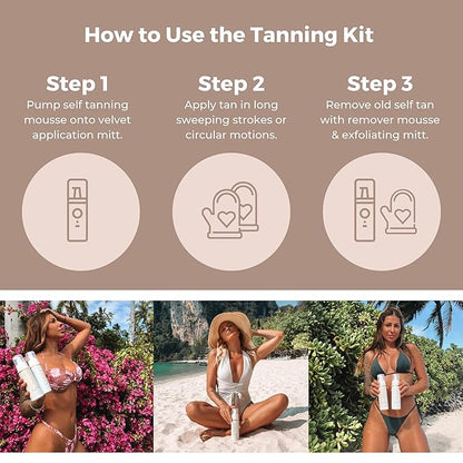 Self Tanner Mousse Kit (Dark)