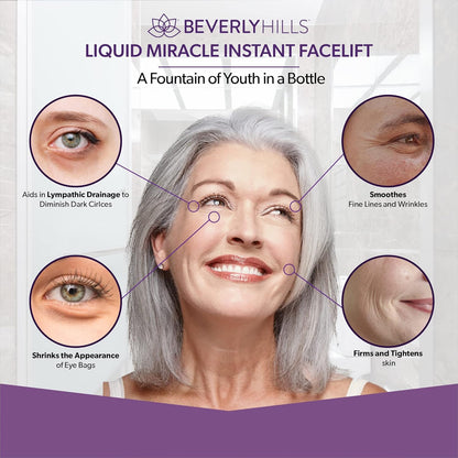 Beverly Hills Instant Facelift Anti Aging Eye Serum Treatment for Dark Circles, Puffy Eyes, Wrinkles, Under Eye Bags, Fine Lines, and Crows Feet | 30mL (120 Days Supply)