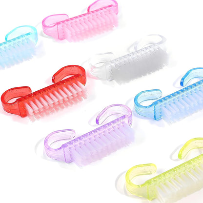 12-Pack Handle Grip Nail Brush(assorted color), Fingernail Scrub Cleaning Brushes for Toes and Nails Cleaner, Pedicure Brushes for Men and Women