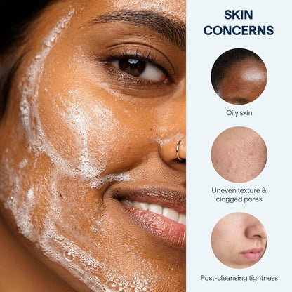 Remedy for Lightweight Cleansing - Gel to Foam Cleanser for Normal to Oily Skin - 0.5% Salicylic Acid, Ceramides, Glycerin, Green Tea - By Dermatologist Dr. Shah, 5 fl. Oz