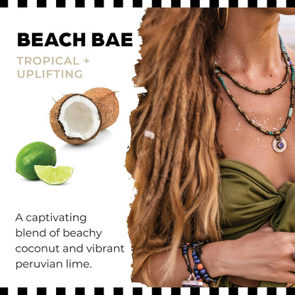 Dollylocks Refreshening Spray – Residue-Free Dreadlock & Loc Moisturizer Spray, Plant Based Deodorizer & Conditioner for Dreads,Vegan & pH-Balanced (Beach Bae Scent, 8oz)