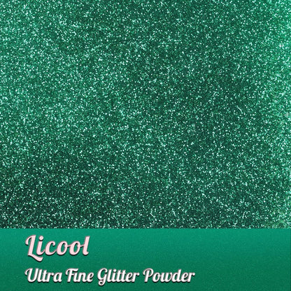 Fine Glitter for Nail Art, 100g/3.5oz Extra Fine Glitter Powder Packs for Epoxy Resin Art, Craft Glitter for Tumblers Candle Slime Making, Festival Body Face Eyeshadow Nail Glitter (Xmas Green)