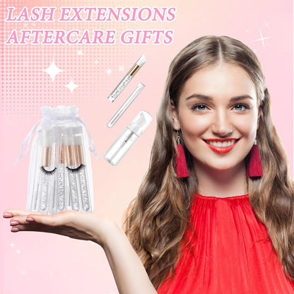 Zhehao 80 Pcs Lash Shampoo Bottle Brushes Kit 20 Foam Pump Dispensers 20 Lash Shampoo Brushes 20 Eyelash Aftercare Bag 20 Cleaning Pipes, Eyelash Extension Supplies(White, Sliver)