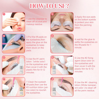 2025 Lash Lift kit Eyelash perm kit,SUPGUDER Professional Eyelash Curling Lash Extension Set,Lash Lifting Tools Suitable for Salon