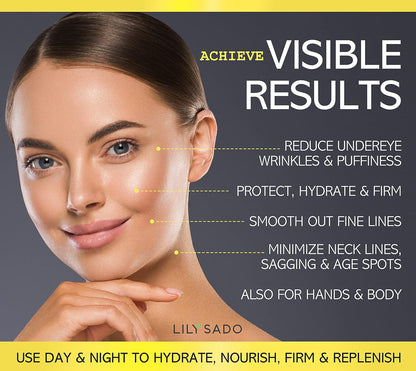 LILY SADO MILK+MANUKA™ Coconut Milk and Manuka Honey Natural Face Moisturizer - Non Greasy Organic Facial Cream with Cocoa Butter and Gotu Kola - Amazing Anti-aging Formula