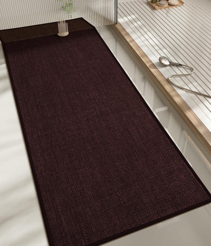 chakme Bathroom Rugs Mat 59x17, Ultra Thin Non Slip Bath Rug Runner Quick Dry Absorbent Bath Mat for Bathroom, (Dark Purple, 59"x17")