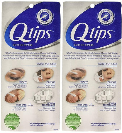 2 x q-tips cotton swabs,