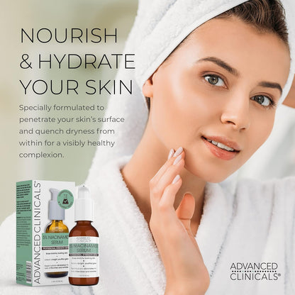 Advanced Clinicals Niacinamide Serum - 5% Niacinamide Serum For Face W/Hyaluronic Acid Serum, Ferulic Acid, Aloe Vera, Fruit Extracts - Dark Spot & Age Spot Remover - Skin Serum for Face 1.75 Fl Oz