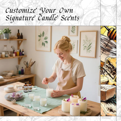 HIQILI Honey Fragrance Oil for Making Candle, Soap, Perfume, Warm Scents for Essential Oil Diffusers, Great for Home, Laundry - 5.07 Fl Oz