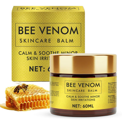 Bee Venom Cream, Bee Venom Skin Treatment Cream, Firming & Brightening Skin Tone, Natural Formula for Face, Body, Hands and Feet