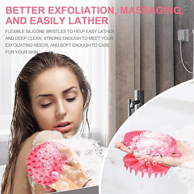 Innerneed 2-in-1 silicone body scrubber
