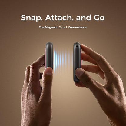 OCOOPA Magnetic Rechargeable Hand Warmers 2 Pack, Card-Style Electric AI Hand Warmers 5000mAh, Pocket Portable Hands Heater, UL Certified, for Men Women, Hunting Essentials, UT4 Young