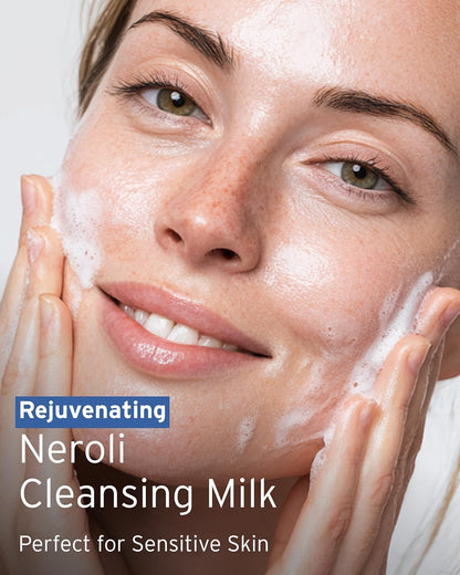 Kerstin Florian Rehydrating Neroli Cleansing Milk | Gentle Makeup Remover and Face Wash for Normal to Sensitive Skin (6.8 fl oz)