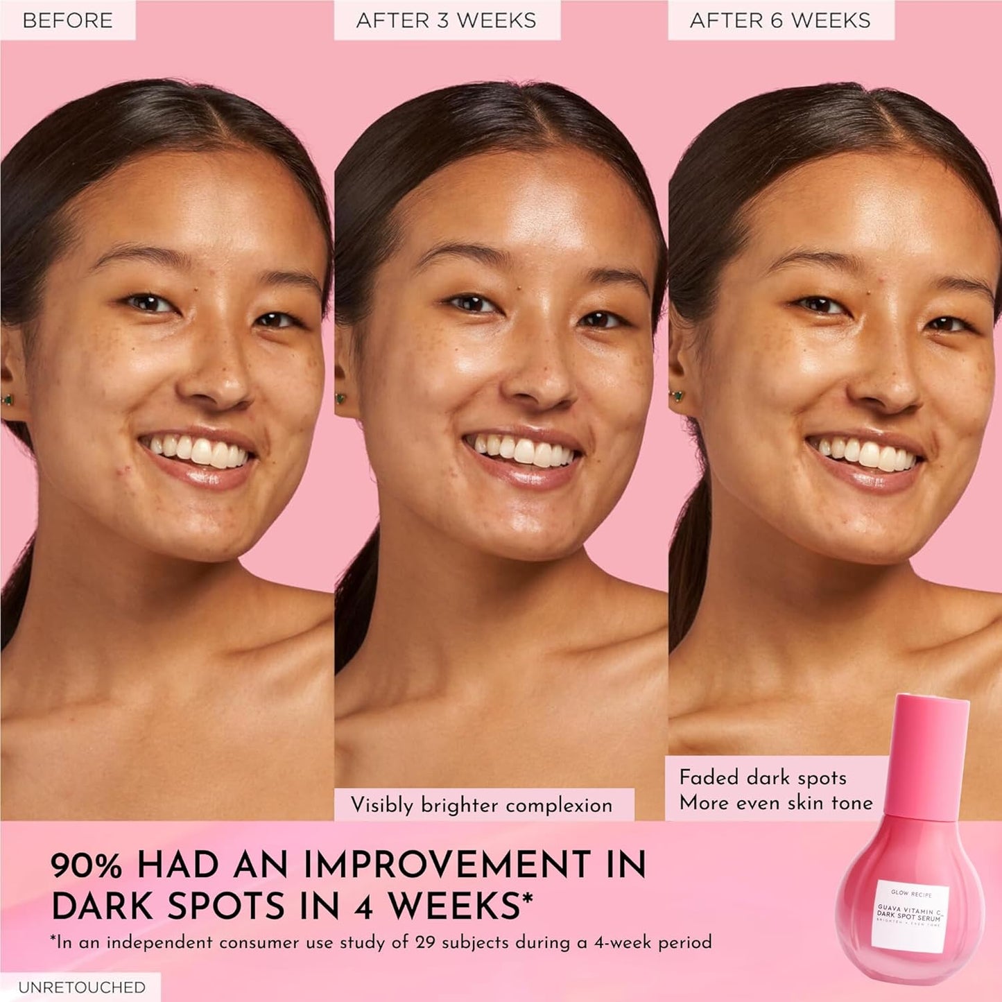 Glow Recipe Guava Vitamin C Serum for Sensitive Skin - Moisturizing, Brightening & Vegan Korean Skin Care Face Serum for Dark Spots, Even Tone & Redness - Tranexamic, Ferulic Acid & Vitamin E (30ml)