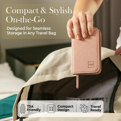 9 Pcs Manicure Kit for Men & Women – Stainless Steel Tools with Pink Travel Nail Kit Case, Nail Clippers, Cuticle Pusher, File, Gift Ready Women & Mens Manicure Set