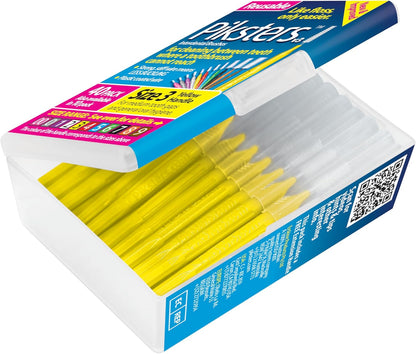 Piksters Interdental Brushes, 40 pk, Size 3, Interdental Tooth Brush for Medium Gaps, Gum Soft Bristles for Plaque Removal, Safe for Braces
