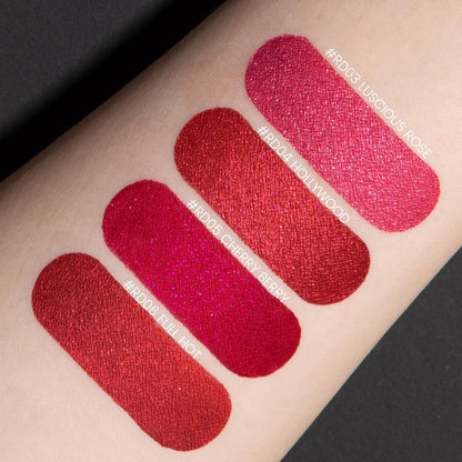 FOCALLURE Metallic Liquid Lipstick,Non Stick Cup Lip Gloss,High Impact Lip Color with Transfer-proof Wear,Long Lasting & Waterproof Lipstick Makeup for Women,RD06 FULL HOT