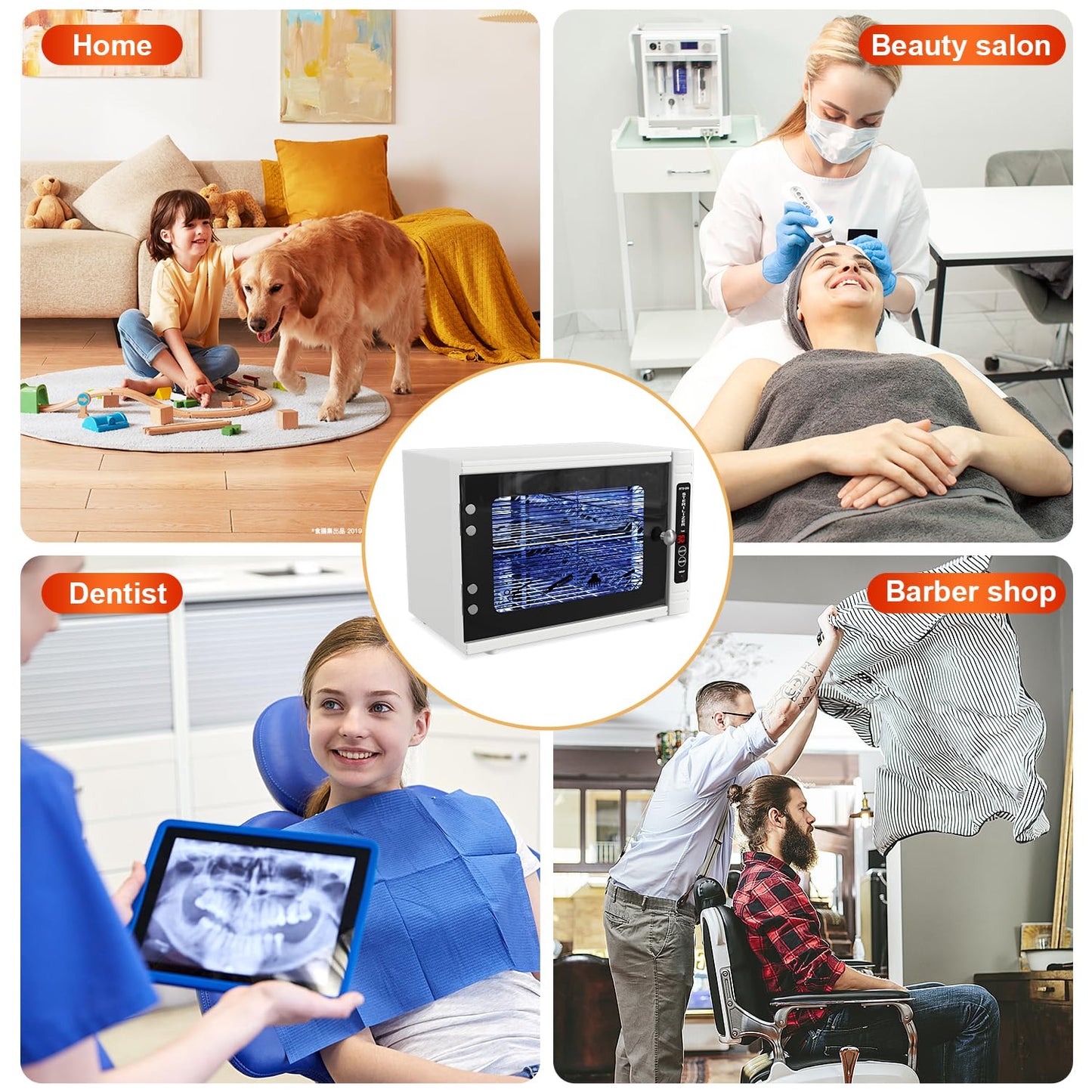 UV Sanitizer Cabinet. UV Light Sanitizer Box with Timer Setting, Suitable for Cleaning of Various Items