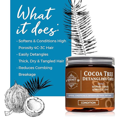 Qhemet Biologics Cocoa Tree Detangling