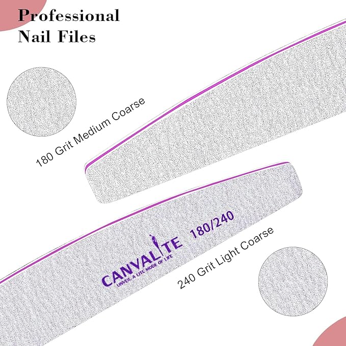 Canvalite Nail Files for Natural