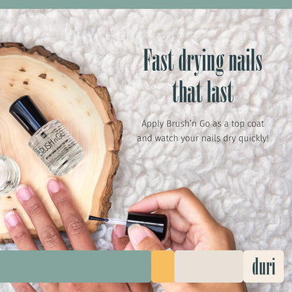 duri Brush’n Go Dry and Shine Speedy Top Coat (Brush'N Go (Pack of 3))