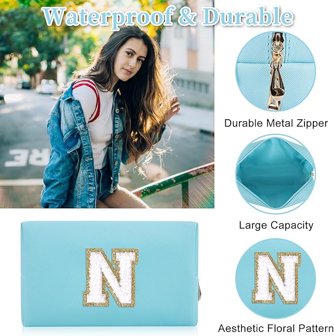 Personalized initial letter patch makeup