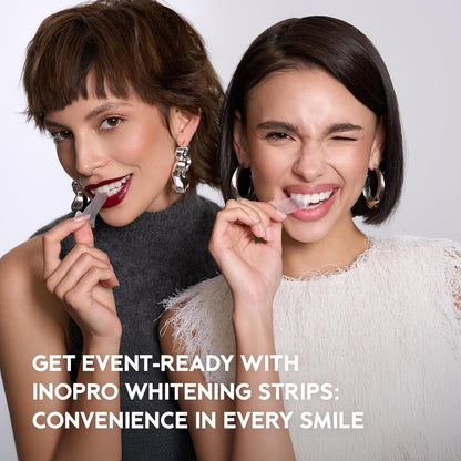 Natural Teeth Whitening Strips Kit 21 Treatments - Sensitive Teeth Whitener, Peroxide Free with Papain, Bromelain, Coconut Oil, White Strips for Teeth Whitening (42 Strips)