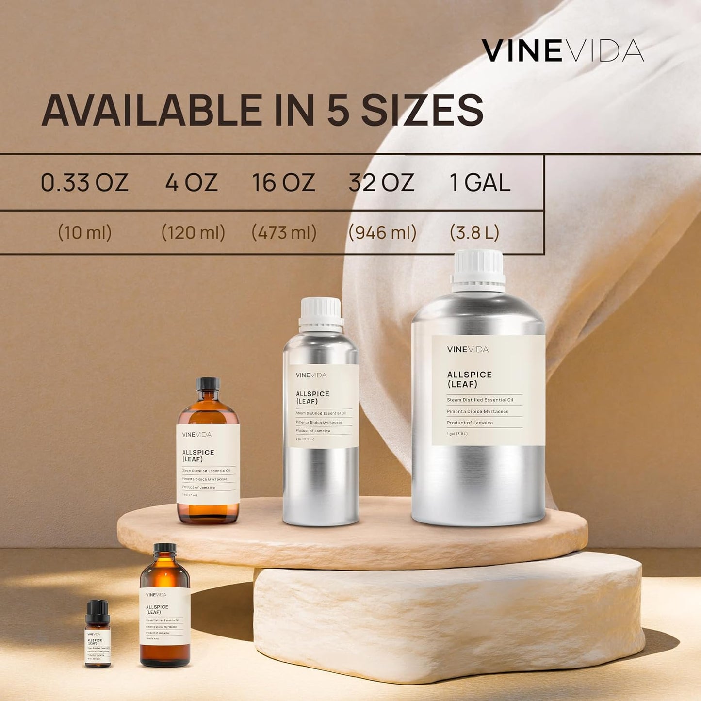 VINEVIDA Eucalyptus Essential Oil - 10 mL Undiluted - DIY Candle Scents - Safe for Skin