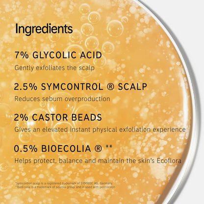 The INKEY List Glycolic Acid Exfoliating Scalp Scrub, Scalp Exfoliant Helps Remove Product Build Up and Boost Healthy Hair Growth for Healthy-Looking Hair, 5.07 fl oz