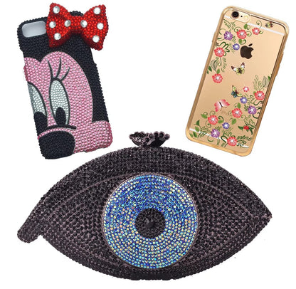 1000 Pieces SS20 5mm Flatback Rhinestones Clear Glass Round Gems Crystals for Nail Art DIY Crafts Clothes Shoes Bags （Black）