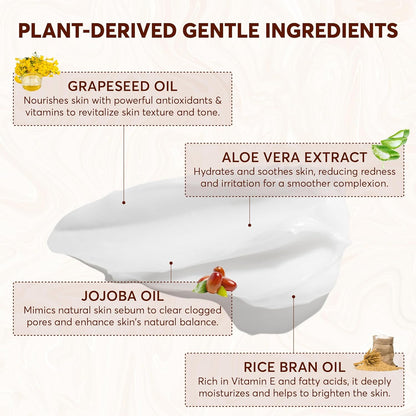 Live Healthy Grinding Makeup Remover Balm, Moisturizing Oil Cleanser, Korean Skin Care Makeup Cleansing Balm for Face, Non-Greasy and Soft Sorbet Texture Hydrating Facial Wash, 1.7 Fl Oz