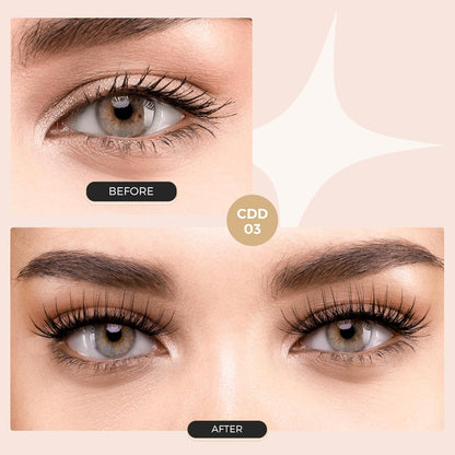PopUp 168Pcs Cluster Lashes,8-16mm DIY Eyelash Extensions,Cluster Eyelashes for Self-application Individual Lashes at Home,3D Rapid Soft and Lightweight-Style CDD03