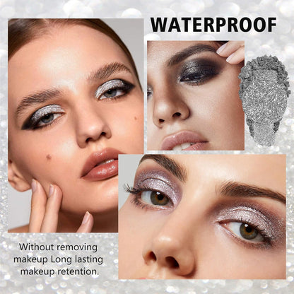 Chunky Glitter – Pink Pressed Glitter for Eyes, Lips, Face & Body – Long-Lasting Sparkle for Festival, Party, Cosplay, Makeup Looks – Layer as Eyeshadow Topper（Bubblegum Bling）